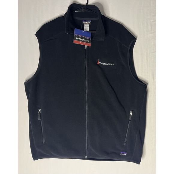 Patagonia Other - NWT Patagonia Synchilla Fleece Vest Men's Size 2XL Fill Zip Transamerica Logo